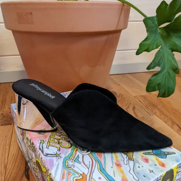Jeffrey Campbell Mule with Chrome Heel - Picture 2 of 4